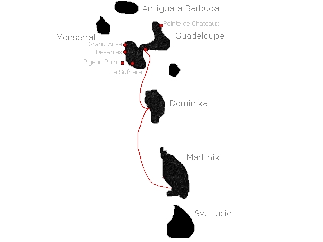 guadeloupe mapa