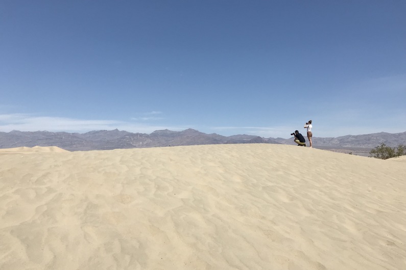 USA Death Valley Mesquite Flat Sand Dunes