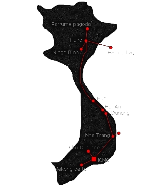 vietnam mapa