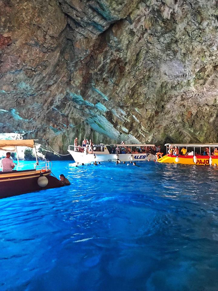 Blue cave Kotor bay